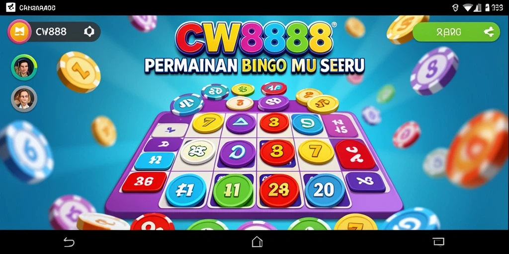 Screenshot gameplay CW8888 menampilkan keseruan bermain Bingo secara langsung.