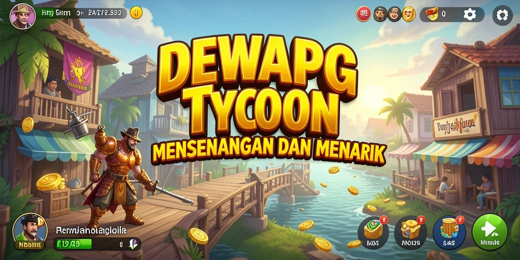 Screenshot utama DEWAPG menampilkan gameplay Tycoon yang menarik.