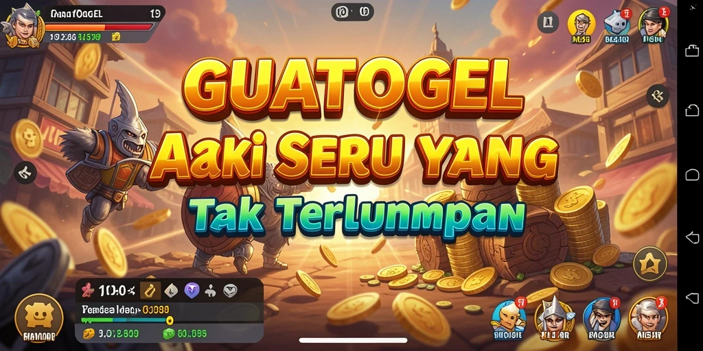 Tampilan gameplay seru GUATOGEL dengan aksi mendebarkan.