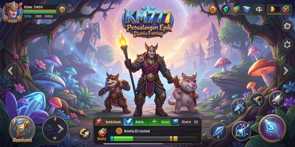 Screenshot gameplay RPG yang menampilkan pertarungan epik karakter.