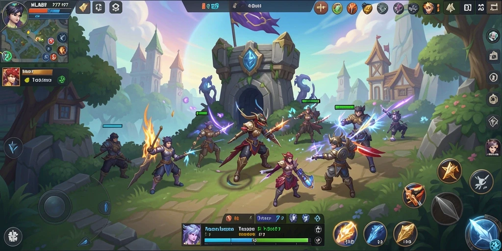 Screenshot gameplay menampilkan aksi menarik dalam Tower Defense.