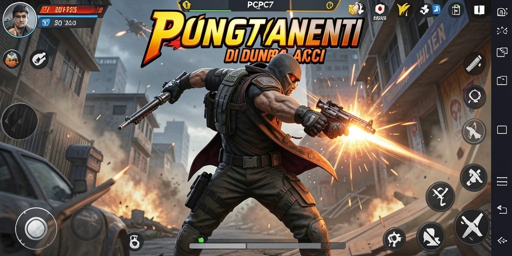 Tampilan gameplay yang menegangkan dan penuh aksi