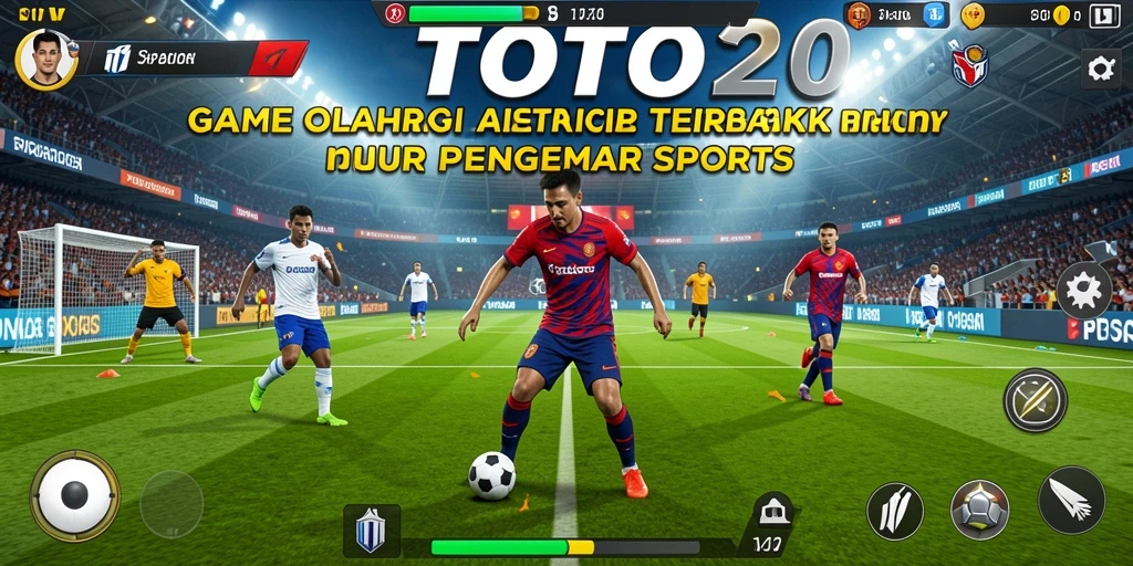 Tampilan gameplay seru dalam TOTO20 dengan aksi olahraga yang mendebarkan.